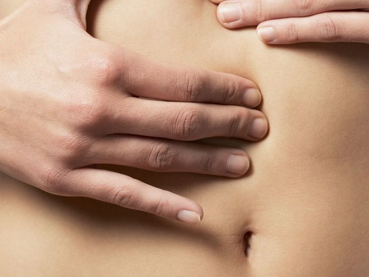 massage du ventre, réflexologie